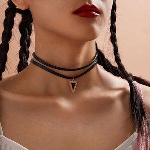 🔥4 For $25🔥New Triangle Charm Layered Choker